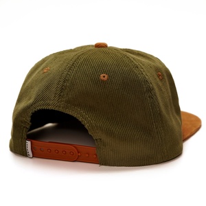 Custom Original Corduroy Snapback Caps Outdoor Embroidery logo 5 Panel Unstructured Hats - Product Image 3