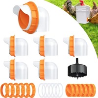 Nouveau kit d'alimentation de poulet de ports de mangeoire de volaille de bricolage pour l'état de ferme nouveau