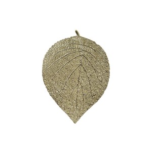 LOT DE 6 SOUTIEN-PROTÈGE-VERRES EN PVC EN FORME DE FEUILLE D'OR 13,5X10CM - Product Image 1