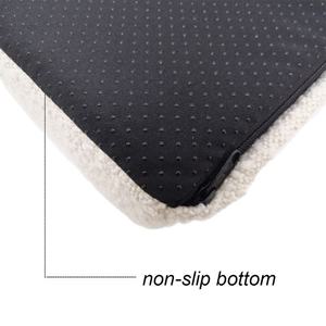 Premium Bouclé-Stoff Orthopädisches Haustierbett YKK-Reißverschluss Abnehmbarer Waschbarer Bezug Rutschfester Boden für Kleine/Mittelgroße Hunde Katzen Modern - Product Image 5