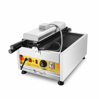 Machine à gaufres en forme de chaussure, gaufrier électrique commercial en acier inoxydable, style Crocs, pour snack-bar