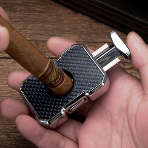 Cuchillo para Cigarros LONGZHAN, <span class=keywords><strong>Accesorios</strong></span> de Acero Inoxidable, Cuchilla en Forma de V, <span class=keywords><strong>Tijeras</strong></span> de Resorte, Portátil, Afilado, Diseño Simple de Alta Gama - Product Image 1