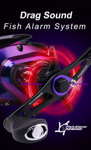 Vikinger gulungan umpan BaitCasting 6 + 1BB, Reel pancing kekuatan tarik 4kg, Reel BaitCasting gigi kuningan kuat - Product Image 2