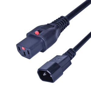 สายไฟ IEC เชื่อมต่อ C13กับ C14ล็อคสาย16A สายพีวีซีสำหรับอุปกรณ์คอมพิวเตอร์ - Product Image 1