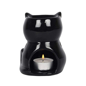 Gốm đen mèo tealight nến giữ tinh dầu hương thơm khuếch tán - Product Image 5