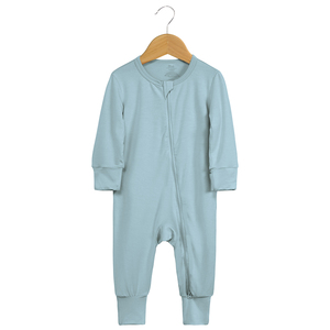 Combinaison pour nouveau-né Conyson, 100% coton, manches longues, fermeture éclair, vêtements pour bébé, pyjamas, unisexe, vente en gros, bambou, combinaisons pour bébé personnalisées - Product Image 6