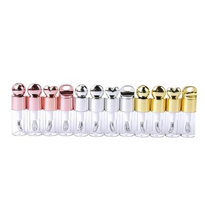 Tubos de Brillo Labial Redondos de Lujo de 4ml/6ml, Tubos de Plástico para Brillo Labial con Pincel, Etiqueta Personalizada, Envase para Aceite Labial, Tubos Vacíos para Cosméticos - Product Image 5