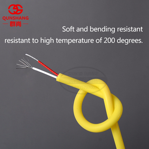 J tipe <span class=keywords><strong>2</strong></span>*24 AWG Gel silika lembut pengukur suhu kawat besi dan tembaga dan konduktor kompensasi tahan nikel - Product Image 4
