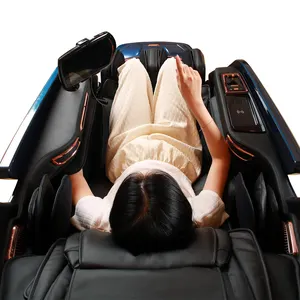 סין יוקרה חשמלי אפס כבידה לעיסוי גוף מלא כיסא עיסוי כפול ליבה 4d SL מסלול כיסא עיסוי מחומם