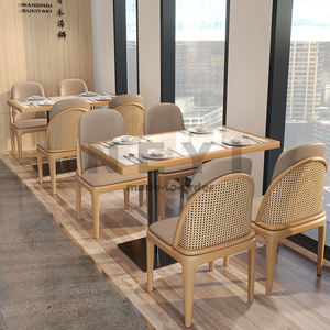 Bester Preis Retro Vintage Antique Wooded Cafe Coffee Shop Tische und Stühle Set für Restaurant Cafe Bar Möbel verwendet - Product Image 3