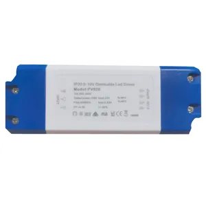 830mA High PF 0-10V Dimmable Constant Voltage 20W 24V IP20 Switch Power Supply LED driver