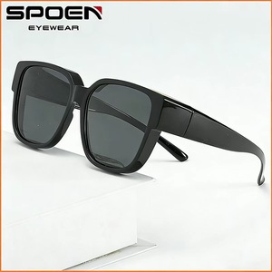 แว่นกันแดด SPOEN ทรงสี่เหลี่ยมโพลาไรซ์ UV400 แบบเต็มขอบแฟชั่นสำหรับขับรถแบบไม่จำกัดเพศ - Product Image 2