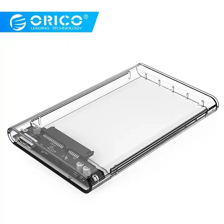 ORICO 2.5" Type-C HDD Enclosure Transparent USB3.1 Gen 1 Tool-Free 5Gbps 4TB Support UASP Protocol 2139C3-CR