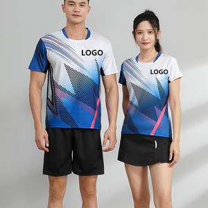 <span class=keywords><strong>Traje</strong></span> de <span class=keywords><strong>tenis</strong></span> de mesa de Bádminton de secado rápido para <span class=keywords><strong>hombre</strong></span> y mujer, ropa deportiva transpirable <span class=keywords><strong>con</strong></span> logotipo de equipo, camisetas para correr <span class=keywords><strong>con</strong></span> estampado Digital blanco - Product Image 2