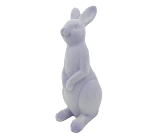 Top Grace Juego De <span class=keywords><strong>2</strong></span> Conejos De Conejo De Pascua Flocados Sentado Amarillo <span class=keywords><strong>Y</strong></span> Púrpura - Product Image 5