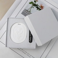Diffuseur de parfum en pierre d'argile céramique fait main en forme de fleur de carnation, pour la maison, la voiture et la garde-robe