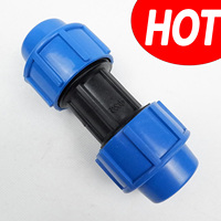 Raccords à connexion rapide les plus vendus : Raccords coudés et en T de compression en PP PE de qualité supérieure pour systèmes d'alimentation en eau en PEHD