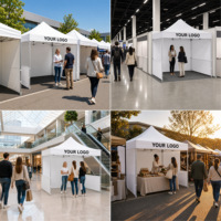 Tente d'exposition intérieure sportive imprimée sur mesure pour salons professionnels, événements publicitaires, auvent pop-up, cadre en aluminium 38 mm, personnalisable