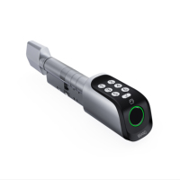 Serrure Intelligente Liliwise Réglable pour Location, Serrure à Mortaise Intelligente, Serrures de Porte à Empreinte Digitale, Serrure de Porte Intelligente Zigbee, Serrure à Cylindre Intelligente