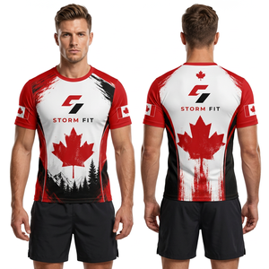 Custom Men's Short Sleeve <b>T</b>-<b>Shirt</b> Sublimation Printed Quick Dry Casual Loose Fit O-Neck Knitted Polyester Anti-UV Eco-Friendly - Product Image 1