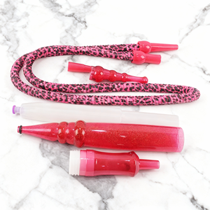 Embouts de tuyau de narguilé en plastique colorés à imprimé léopard pour chicha, accessoires pour fumer froid, pour bar et fête - Product Image 5