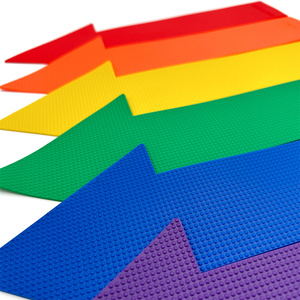 Marcador de flecha plana TPR antideslizante cuidadosamente seleccionado (36x7cm) para equipo de entrenamiento de agilidad de marcado de estadio - Product Image 3