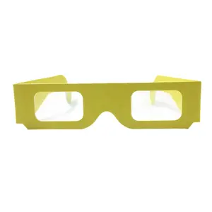レイブとフェスティバル用の紙スパイラル光回折格子3Dメガネ
