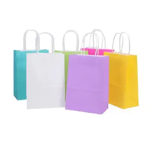 Wholesale Handiness Low Moq Quantity Is With Preferential Treatment Kraft Paper Shopping Bag