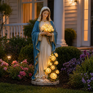Lámpara decorativa para exteriores con luz LED solar Virgin Mary Garden Light para patio y jardín, vida útil de 25000 horas - Product Image 4
