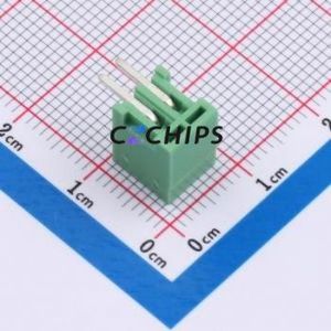 1881448 Plug-in Terminal Block Through hole Component (THT),P=2.5mm Connector 2.5mm Green Straight Pin 2P - Product Image 2