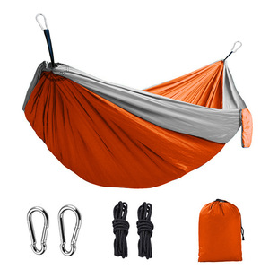 <span class=keywords><strong>Hamaca</strong></span> Portátil para Acampar al Aire Libre OEM, <span class=keywords><strong>Red</strong></span> de Nailon Resistente, Correas para Árboles, Bolsa de Transporte, Uso Individual o Doble para Adultos, Cuerda de Viaje - Product Image 3