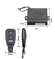 Système d'alarme de voiture universel sans clé, kit de verrouillage centralisé, démarrage à distance, antidémarrage, contrôle d'allumage, ABS unidirectionnel