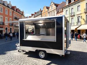 Kabeljau- und Haddock-Fish-and-Chips-Anhänger mit Gewerblicher Fritteuse und Kühldisplay für Frische Meeresfrüchte und Fast-Food-Service - Product Image 4