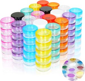 VANTUR 10g 15g 20g 25g 30g Contenant Cosmétique Vide en Gros, Petit Pot Transparent en PS pour Concentrés avec Bouchon Standard - Product Image 1