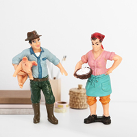 Figurines de ferme en PVC massif, modèles d'animaux, jouets de ferme, figurines d'animaux en gros