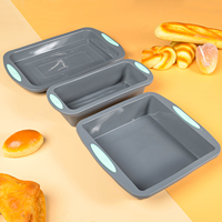 Moule à gâteau en silicone de qualité alimentaire avec logo personnalisé, ensemble de moules à biscuits, plateau pour four, ensemble de moules à cupcakes