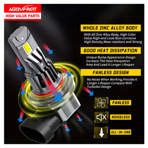 Kit Lampadine LED 9012 H11 per Dodge Dart 2013-2015 e <span class=keywords><strong>Fiat</strong></span> <span class=keywords><strong>500</strong></span>, Fari LED Abbaglianti/Anabbaglianti + Kit Lampadine Fendinebbia Plug&Play - Product Image 5