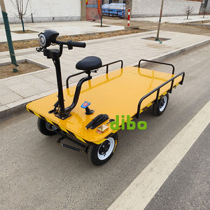 Carro de Mano Eléctrico Personalizado OEM Directo de Fábrica, Carro de Plataforma Plegable Portátil para Manejo de Materiales, Carro de Transporte de Carga para Almacén - Product Image 4