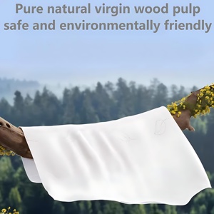 Khăn giấy mặt cao cấp Xiamen Flower Essence, dày 1/2/3/4 lớp, hộp đầy đủ, khăn ăn gia dụng, giấy lau tay ép nổi - Product Image 2