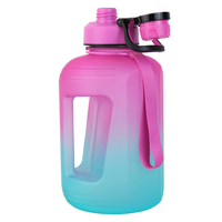 Bouteille d'eau motivante de 2,2 L avec marqueur de temps, bouteilles d'eau en plastique sans BPA de 74 OZ, bouteille de sport personnalisée avec logo pour la salle de sport