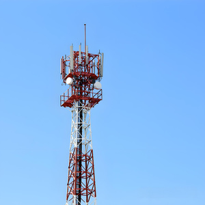 Op maat gemaakte vierpootige stalen constructie draadloze telecommunicatie wifi-toren 15M-200M verzinkt ISO9001 gecertificeerd - Product Image 2
