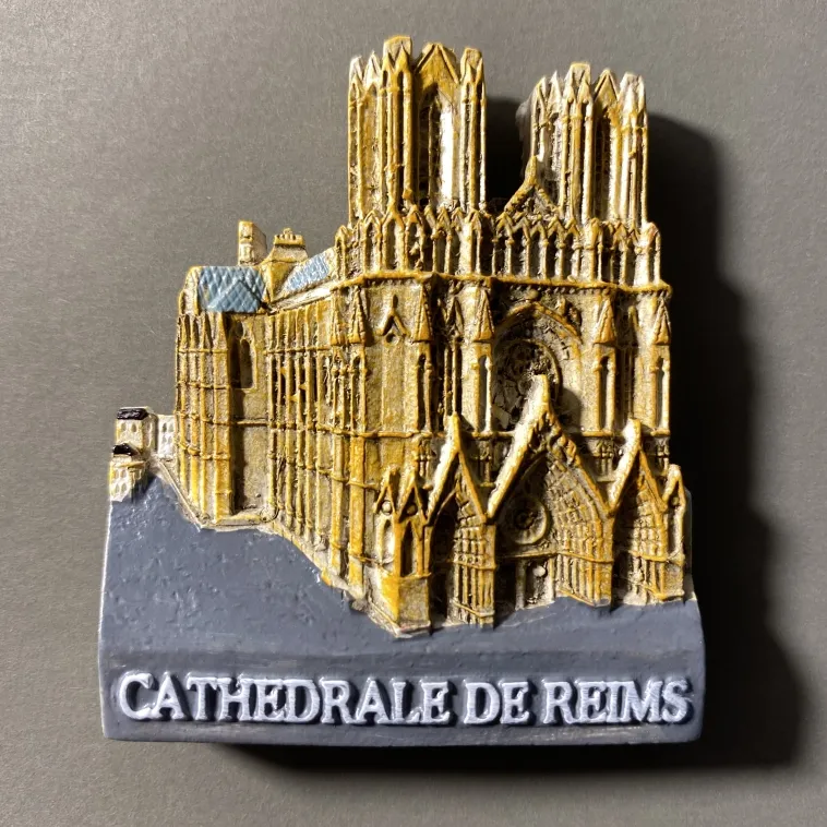 Creative Colored 3D Architecture Commemorative Decoration Crafts French Collection fridge magnets