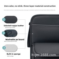 Sac de rangement suspendu pour voiture en cuir Napa, organisateur pour siège central, boîte d'accoudoir pour console centrale de siège arrière, accessoires automobiles