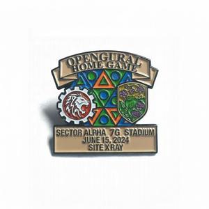 कस्टम लोगो चीन धातु हार्ड एनमेल 2 इंच फैक्टरी नरम बैज डिजाइन ओएम जवोग लैपल पिन और टाई पिन - Product Image 1