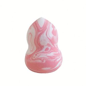 Nouveautés 2026 – Éponge de Maquillage 3D Lavable Effet Marbre Hydrophile Sans Latex, Couleurs Violet/Rose/Vert, Forme Goutte d'Eau - Product Image 5