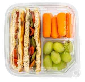 Contenedores de plástico reciclables de 3 compartimentos con diseño a prueba de manipulaciones para preparación de comidas y almacenamiento de fideos - Product Image 5