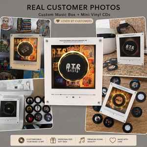 Caja de Música Magnética Personalizada para Refrigerador, Luz Nocturna, Inducción Magnética NFC, Caja de Música con Foto Personalizada y Canción Personalizada - Product Image 4