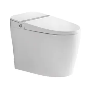 Jamban toilette lavabo bidet personnalisé wc électrique montage mural marchandises une pièce toilette intelligente avec siège à couverture chaude