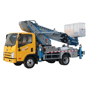 JIUHE 23m 25m 38m 45m Plataforma de trabajo aéreo montada en camión Camión de trabajo aéreo Elevador telescópico Plataforma DE TRABAJO montada en camión - Product Image 1