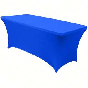 Custom Trade for Show Sublimation Printed logo Polyester <b>Waterproof</b> Fitted Stretch Spandex Table <b>Cover</b> Table Cloths - Product Image 3